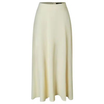 Smart And Joy Women's Neutrals Flared Midi Skirt In Gray