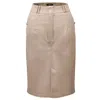 Smart And Joy Women's Neutrals Pencil Cotton  Skirt - Beige In Beige