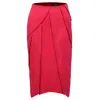 Smart And Joy Women's Pink / Purple Asymmetric Structural Lines Skirt - Pink In Pink/purple