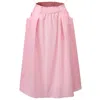 Smart And Joy Women's Pink / Purple Flared Cotton Midi Skirt - Pink In Pink/purple