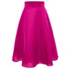 Smart And Joy Women's Pink / Purple Flared Taffeta Skirt In Pink/purple