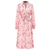 Smart And Joy Women's Pink / Purple Floral Print Shirt-dress In Pink/purple