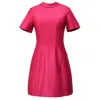 Smart And Joy Women's Pink / Purple Sailor Collar Taffetas Dress - Pink In Pink/purple