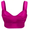 Smart And Joy Women's Pink / Purple Taffeta Top- Pink & Purple In Pink/purple