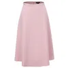Smart And Joy Women's Pink / Purple Trapèze Minimalist Skirt - Light Pink In Pink/purple