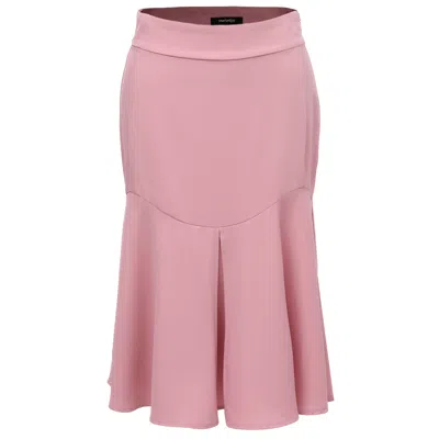 Smart And Joy Women's Pink / Purple Wide Ruffle Skirt - Pink In Pink/purple