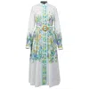 Smart And Joy Women's Placement Print Floral Midi Dress