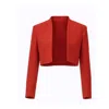 Smart And Joy Women's Short Bolero Jacket - Red In Red