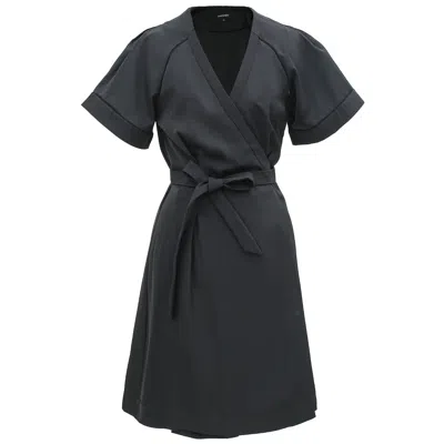 Smart And Joy Women's Short Minimalist Wrap Dress - Black