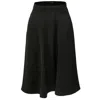 Smart And Joy Women's Sleek Flared  Skirt - Black