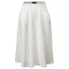 Smart And Joy Women's Sleek Flared  Skirt - White