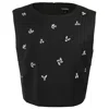 Smart And Joy Women's Sleeveless Embroidered Top - Black In Black