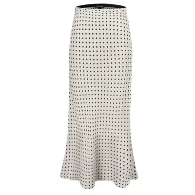 Smart And Joy Women's Straight-cut Midi Skirt With Print - White