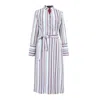 Smart And Joy Women's Striped Midi Wrap Dress In Yellow