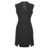 Smart And Joy Women's Suede Tailor Dress - Black In Black