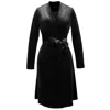 Smart And Joy Women's V Neckline Wrap Velvet Dress - Black In Black