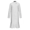 Smart And Joy Women's White Structured Shirt Dress In White