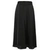 Smart And Joy Women's Wide Belt Flared Skirt -black In Black