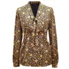 Smart And Joy Women's Yellow / Orange Ascot-tie Blouse And Art-deco Print - Yellow In Yellow/orange