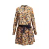 Smart And Joy Women's Yellow / Orange Leaves Print Tunic Dress - Yellow & Orange In Yellow/orange