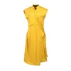 Smart And Joy Women's Yellow / Orange Minimalist Wrap Dress -mustard In Yellow/orange