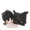 Smart Birdy Wings Black Rose 11 Pc Luggage Set In Black/rose