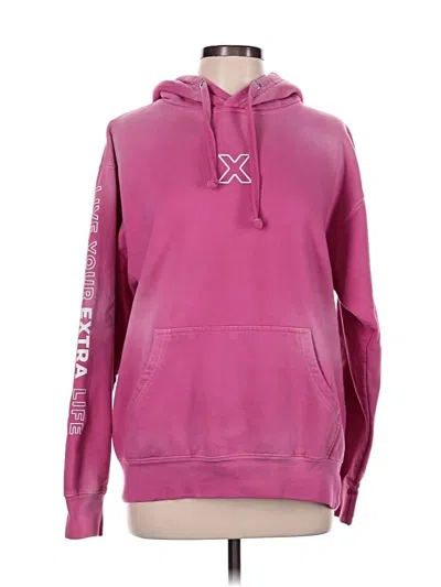 Pre-owned Smart Blanks Zip Up Hoodie In Pink