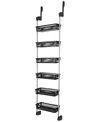 Smart Design 6-tier Over-the-door Hanging Pantry Organizer With Full Baskets In Black