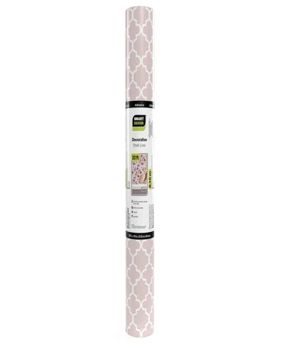 Smart Design Adhesive Shelf Liner, 18" X 20' Roll In Chantilly Blush