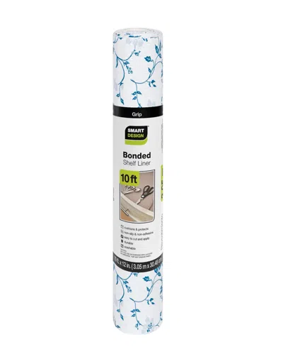Smart Design Bonded Grip Shelf Liner, 12" X 10' Roll In Wisteria Blue