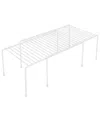Smart Design Expandable Storage Rack, 16" X 32.5" In White