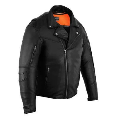 Pre-owned Smart Men's Modern Longer Beltless Biker Jacket In Please Check Description