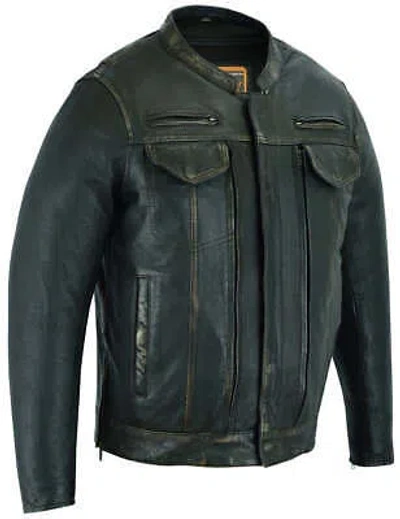Pre-owned Smart Men's Modern Utility Style Jacket In Lightweight Drum Dyed Dist In Please Check Description