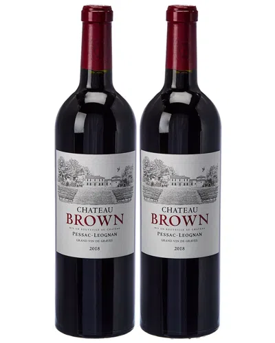 Smartbargains.com (2) 2018 Chateau Brown Red Bordeaux In Black