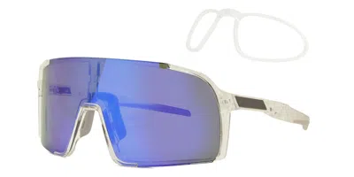 Smartbuy Active Jetstream With Rx Insert Uy057 Clr-c2 Men's Sunglasses Clear Size 140 In Transparent