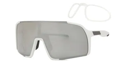 Smartbuy Active Jetstream With Rx Insert Uy057 Wht-c4 Occhiali Da Sole Bianchi Per Uomo In White