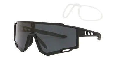 Smartbuy Active Stryker Polarized With Rx Insert Uy076 C10 Men's Sunglasses Black Size 146