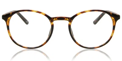 Smartbuy Collection Occhiali Da Vista Per Uomo Montatura Completa Rotonda In Plastica Tartarugatishell - Anti Luce Blu - In Brown