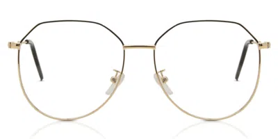 Smartbuy Collection Oval Full Rim Metal Men's  Prescription Glasses Online Black Size 55 - Free Lenses - Blue Light Bloc