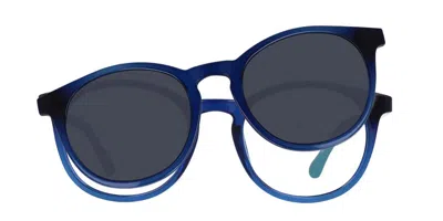 Smartbuy Collection Filberte With Clip-on Men's Glasses, Blue, Size 45