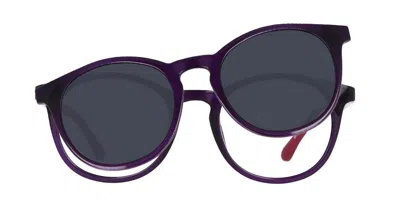 Smartbuy Collection Filberte With Clip-on Men's Glasses, Purple, Size 45