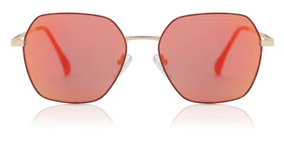 Smartbuy Collection Geometric Full Rim Metal Men's Prescription Sunglasses Red Size 53 -