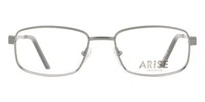 Smartbuy Collection Rectangle Full Rim Metal Men's  Prescription Glasses Online Silver Size 52 - Free Lenses - Blue Ligh In Gray