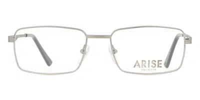 Smartbuy Collection Rectangle Full Rim Metal Men's  Prescription Glasses Online Silver Size 53 - Free Lenses - Blue Ligh In Gray