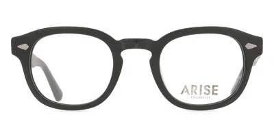 Smartbuy Collection Round Full Rim Plastic Men's  Prescription Glasses Online Black Size 47 - Free Lenses - Blue Light B