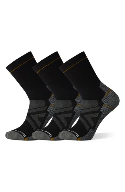 Smartwool 3-pack Hike Full Cushion Crew Socks In Metallic