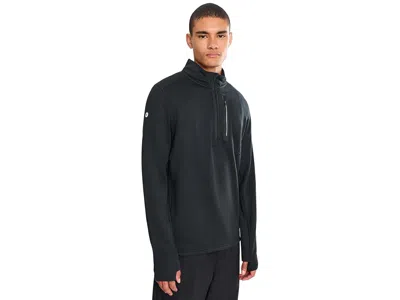 Smartwool Active Fleece 1/2 Zip Men's T Shirt Black 1: Lg, Elastane/fleece/polyester