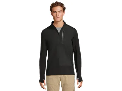 Smartwool Active Fleece Wind 1/2 Zip In Black