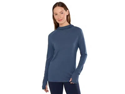 Smartwool Active Mesh Hoodie Women's Sweatshirt Nightfall Blue-deep Navy: Lg