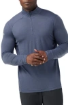 Smartwool Active Mesh Performance Quarter Zip Pullover In Blue